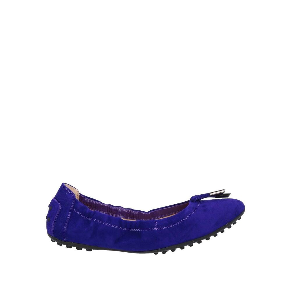 Tods Purple Suede Ballerina Dee Laccetto Ballet flats sz. 38